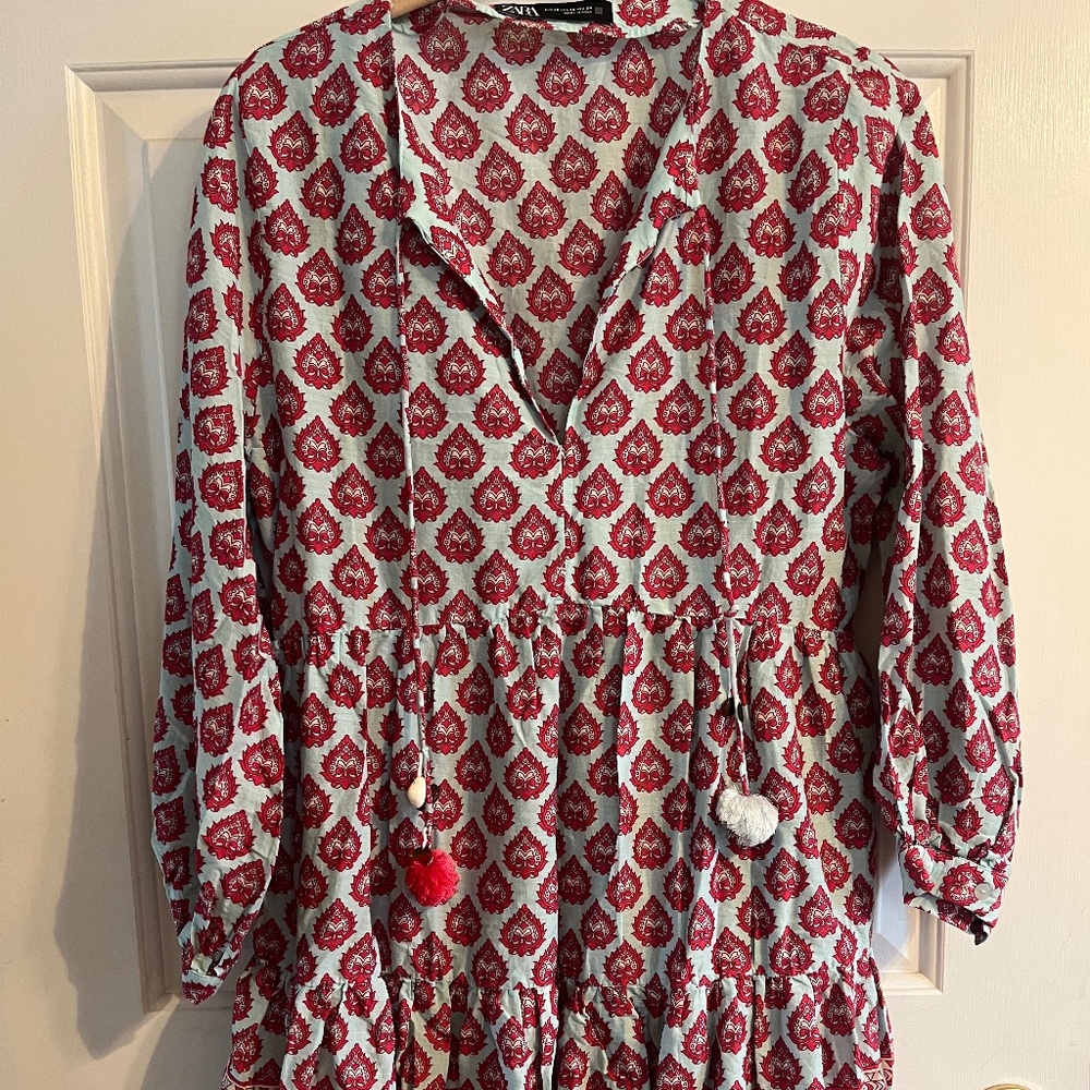 Zara Blockprint Dress